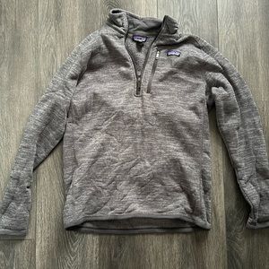 Patagonia Men’s Sweater. This sweater is a large but it fits like a medium
